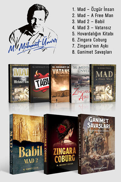 Mehmet Ünver romanları, Mitoloji ve felsefe romanları Mad serisi kitapları